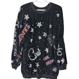 Rare 80s Bonnie Boerer HOLLYWOOD Glam Beaded Pullover Old Hollywood Nigh…